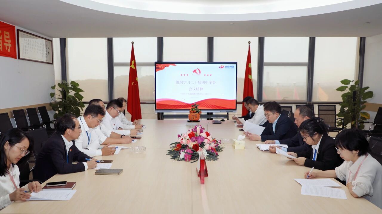 通鼎集团召开党委集体学习会议 深入学习贯彻党的二十届四中全会精神